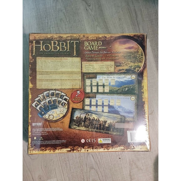 The Hobbit: An Unexpected Journey Board Game New Unopened CRYPTOZOIC 2013 - Picture 2 of 8